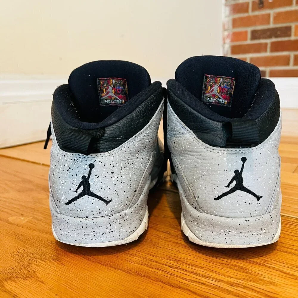 Nike AIR JORDAN 10 RETRO Cement Light Grey Smoke/Black Men’s size 10.5 - Picture 9 of 16